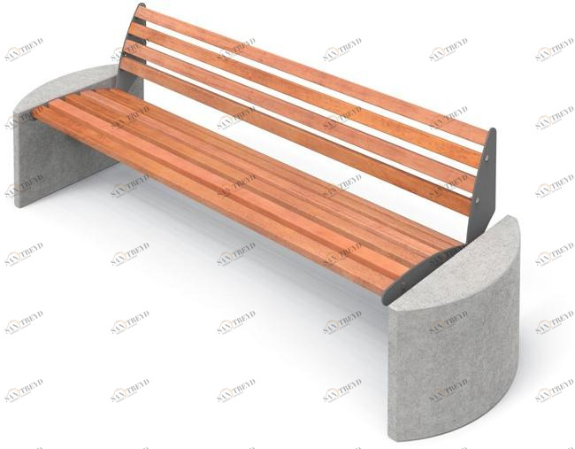 City Design Деревянная скамейка со спинкой Taurus sun-id-1396350