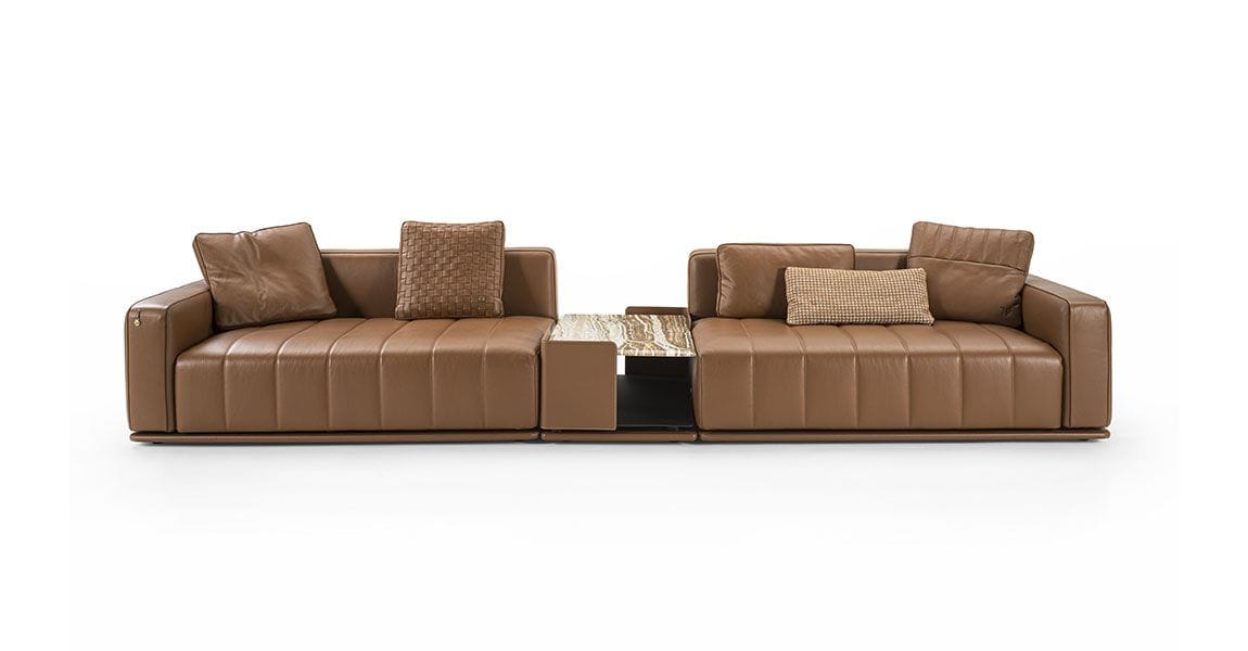 Кожаный модульный диван Vittoria Frigerio Brivio ARCH-00110590 - Вид №2