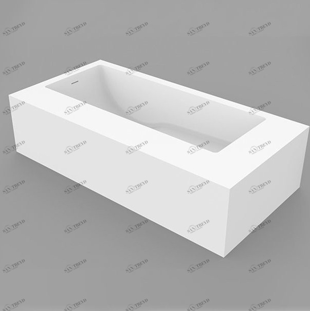 Dimasi Ванна прямоугольная отдельностоящая Jade Big 3 белая BGJ03010200