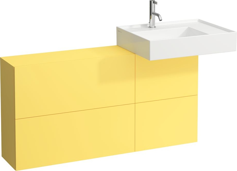 H8103340001111 Раковина с полочкой справа, со специальным скрытым сливом LAUFEN PRO - Вид №10