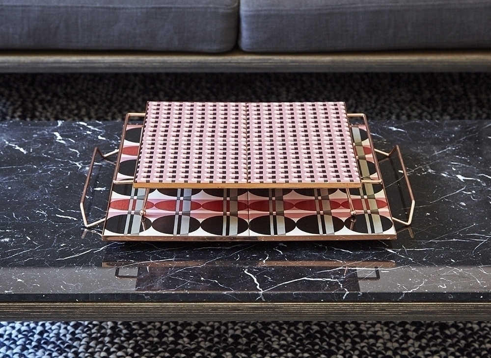 100554 Поднос квадратный Pink 30x30 GAN Mix & Match  - Вид №1