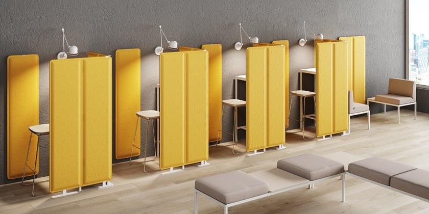 Steelbox by Metalway Огнеупорная акустическая стеновая панель из trevira® cs Zen sun-id-1481902 - Вид №6