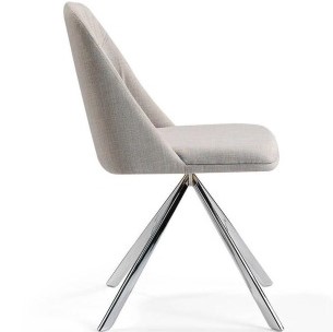 Поворотный стул Espacio Malva белый от Angel Cerda ANGEL CERDA  148247 Серый  - Вид №2