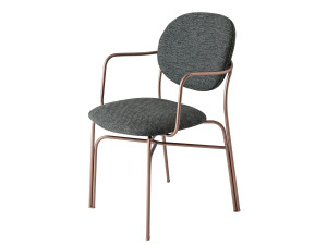 Тканевый стул с подлокотниками