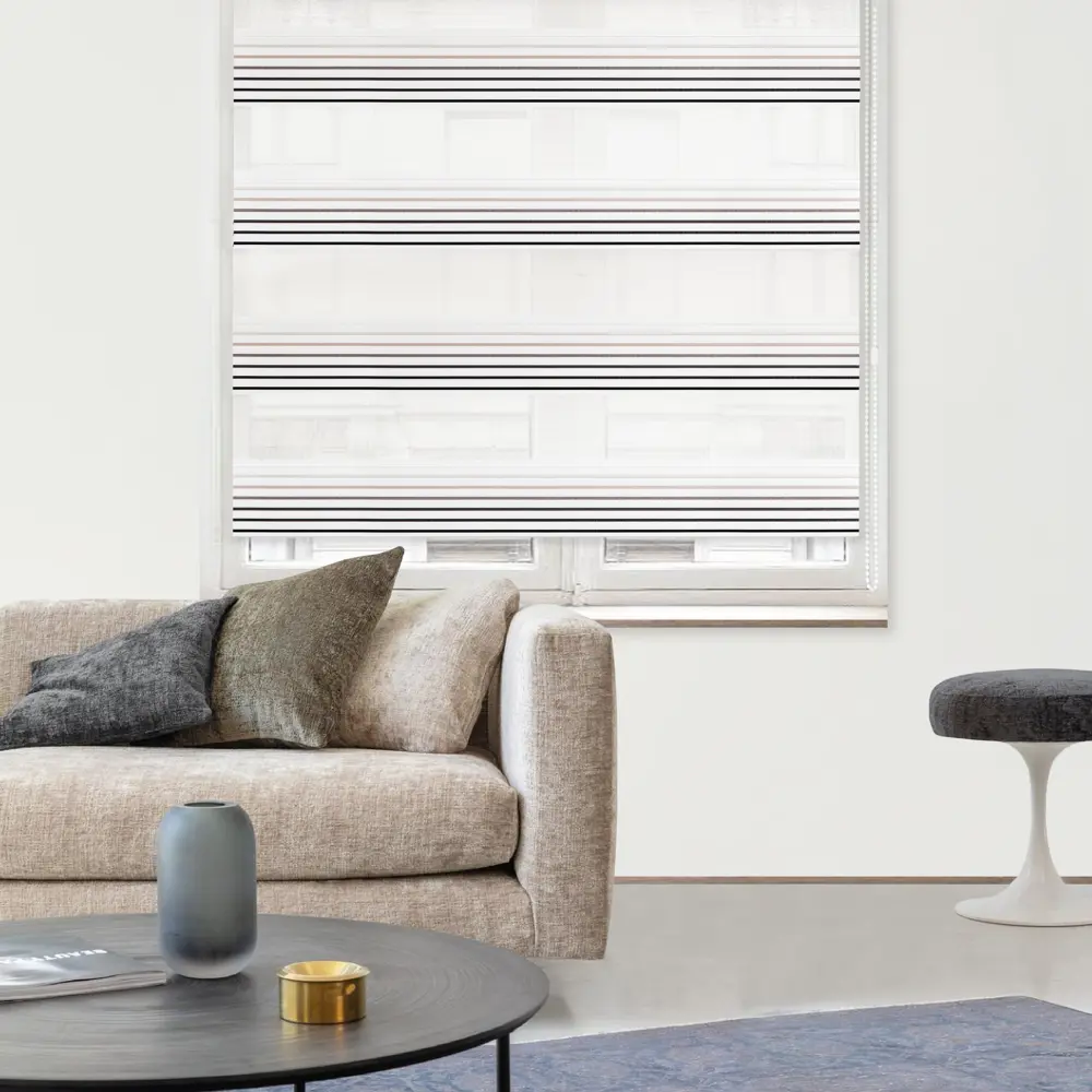 Штора рулонная день-ночь Milan 100x250 см бежевая 89071344 STLM-2118535 MIAMOZA - Вид №2