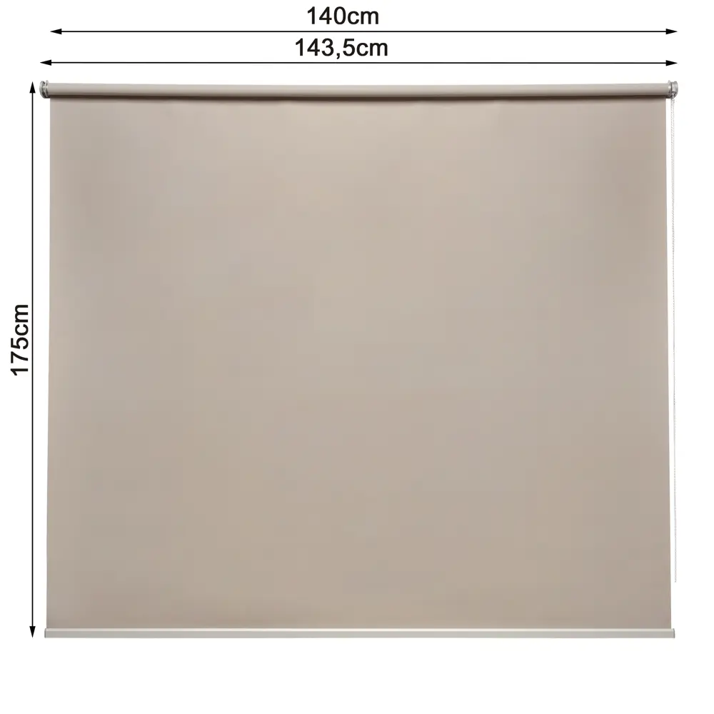 Штора рулонная блэкаут Inspire Belem 140x175 см коричневая 82689453 STLM-2094586 - Вид №2