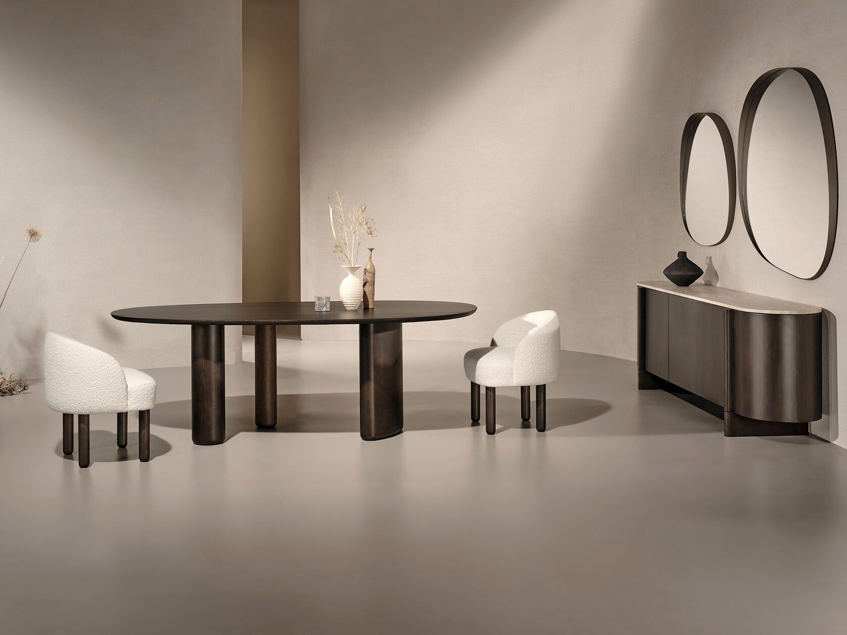 Деревянный и мраморный обеденный стол Naturedesign Главная ARCH-00089251 - Вид №14