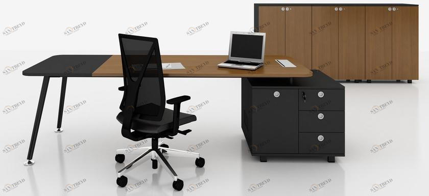 Tuna Ofis Рабочий стол со встроенной полкой E-motion sun-id-1478402