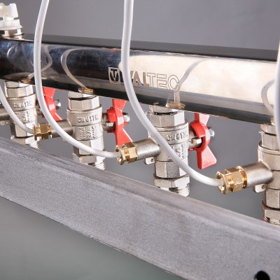 VT.GPM.05S04.R7 Узел этажный для поквартирного учета тепловой энергии Valtec 3/4", 7 вых., ввод справа  - Вид №4