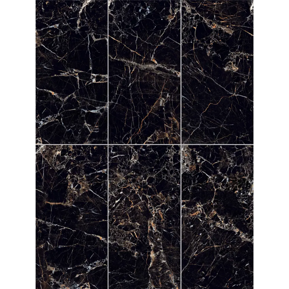 Керамогранит ARCADIA CERAMICA Torino Black - глянцевый черный 60x120 см 89396422 High Gloss STLM-1394656 - Вид №3