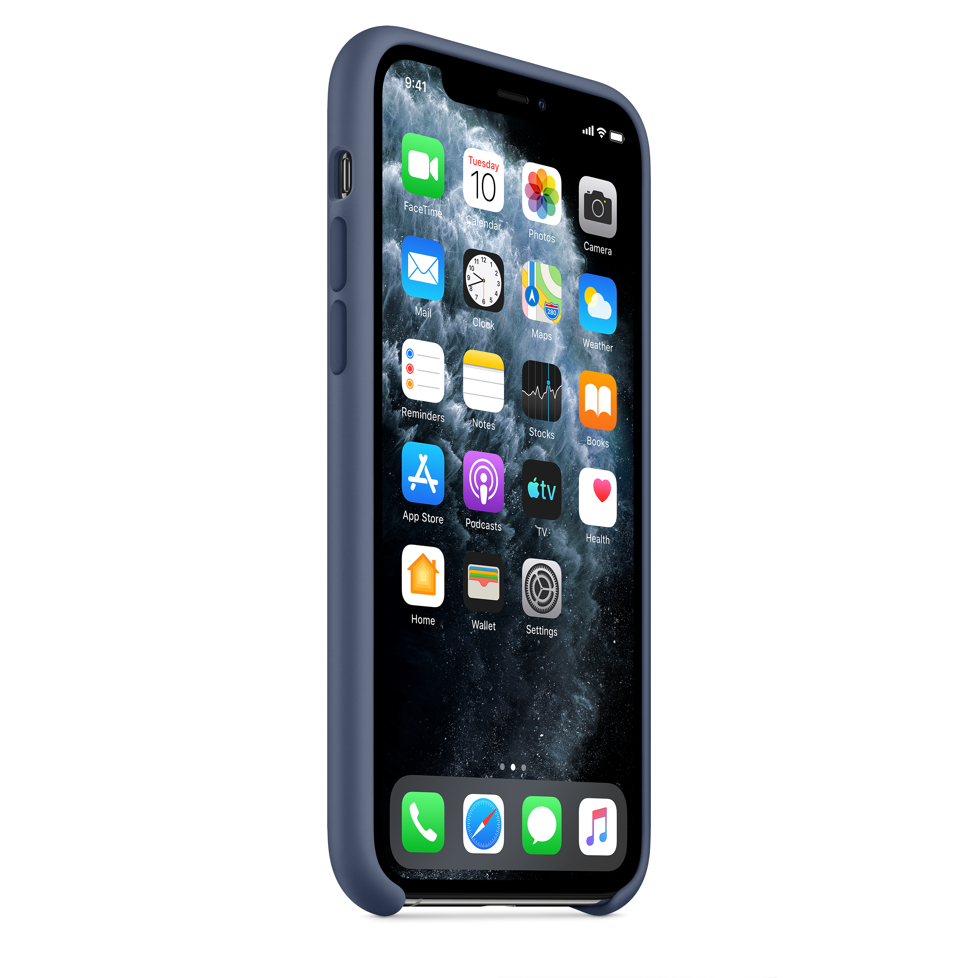MWYR2ZM/A Iphone 11 pro silicone case - alaskan blue Apple Santreyd  - Вид №4