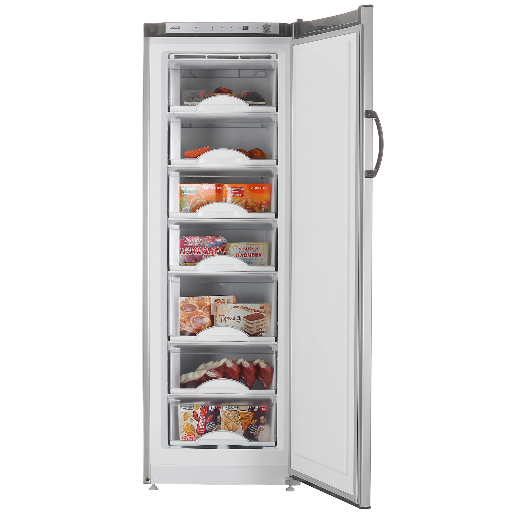 5462702 Морозильный шкаф  ATLANT М-7204-180 серебристый STDN-0068556 - Вид №5