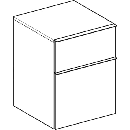 840047000 Шкафчик Geberit iCon с двумя выдвижными ящиками Geberit  - Вид №1