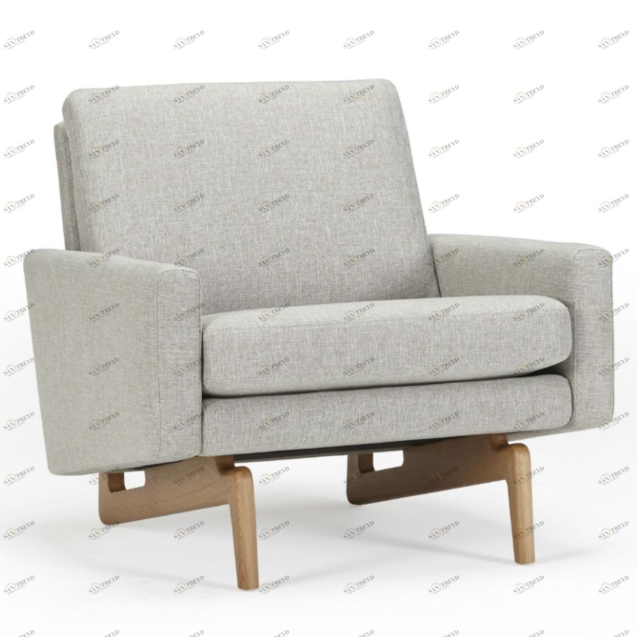 Кресло Egsmark, лакированный дуб, темно-песочное Kragelund 20001202244