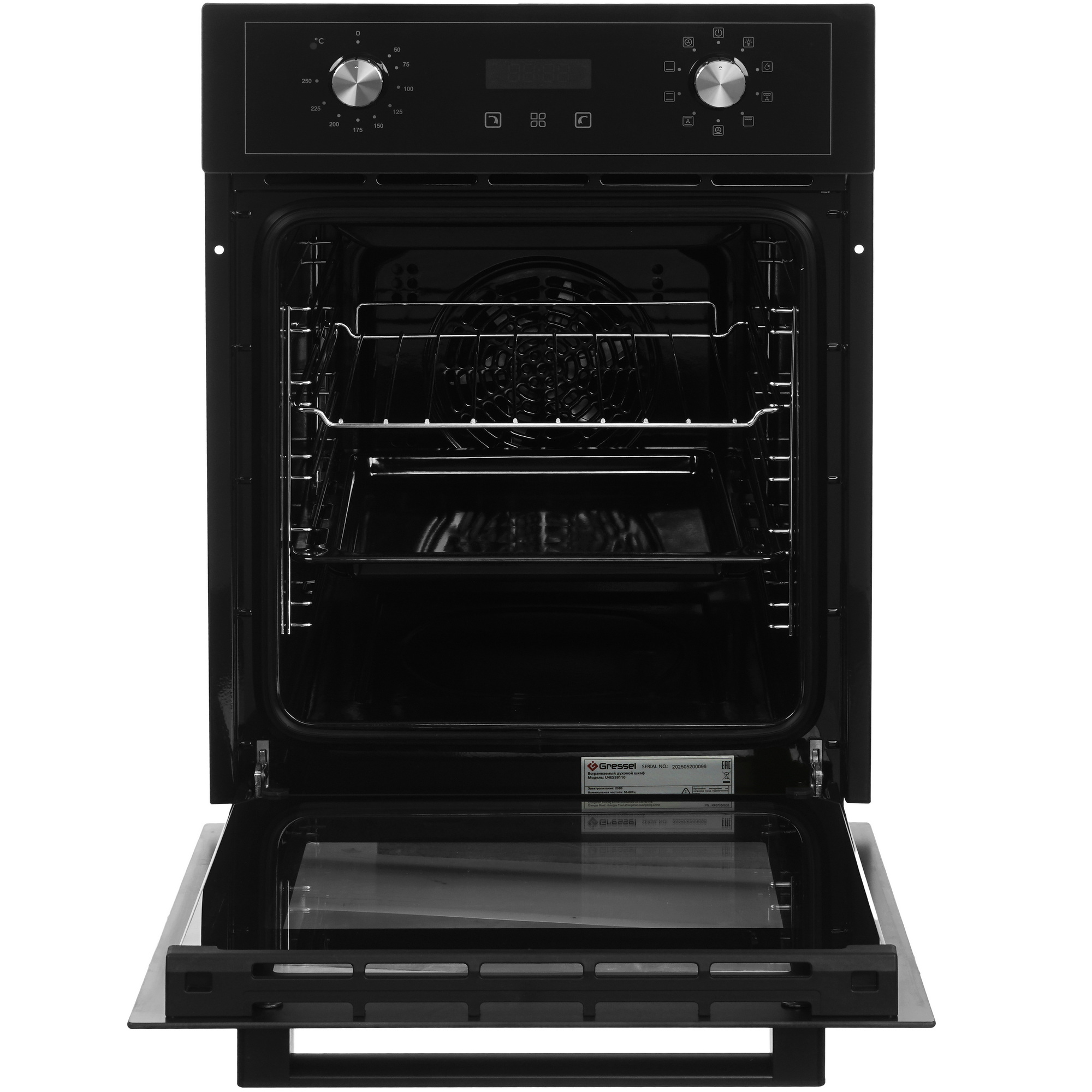9284046 Электрический духовой шкаф GRESSEL RU477ES59110 черный STDN-0021922 - Вид №6