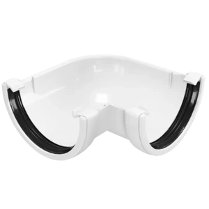 Угол желоба 90° белый 82211684 STLM-2160066