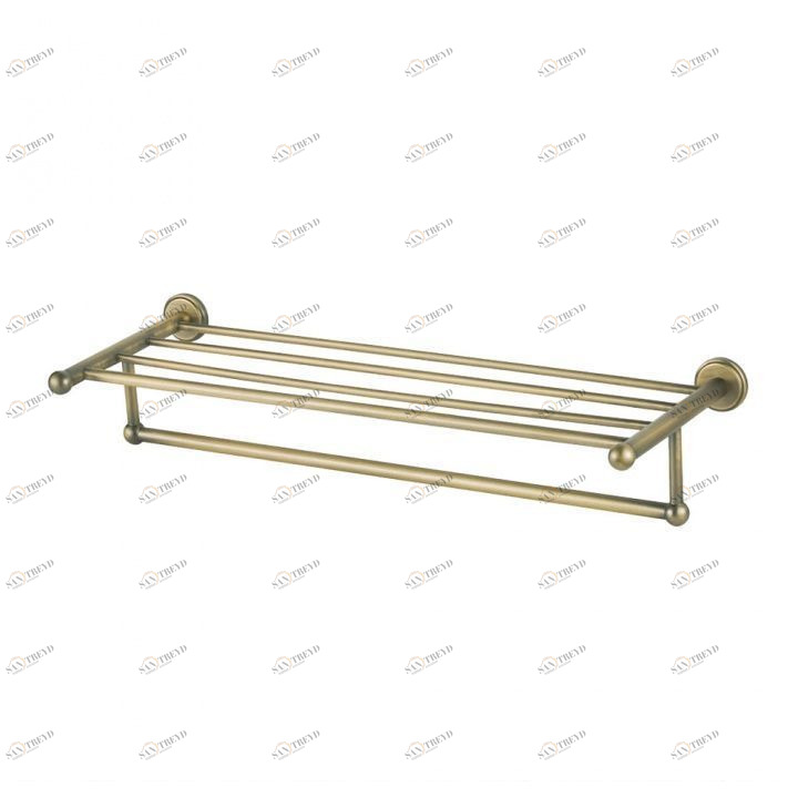 Полочка Aquanet 4662, золото (58 см, с полотенцедержателем) 4600