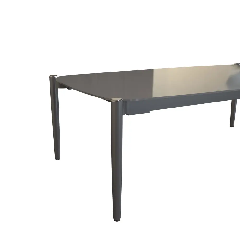 Набор садовой мебели Naterial Henio алюминий/полиэстер/стекло серый: стол, диван и 2 кресла STLM-2179816 - Вид №9