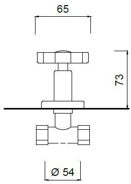 Rubinetteria Giulini Встроенный кран Giò crystal - giò F3616/s - Вид №1
