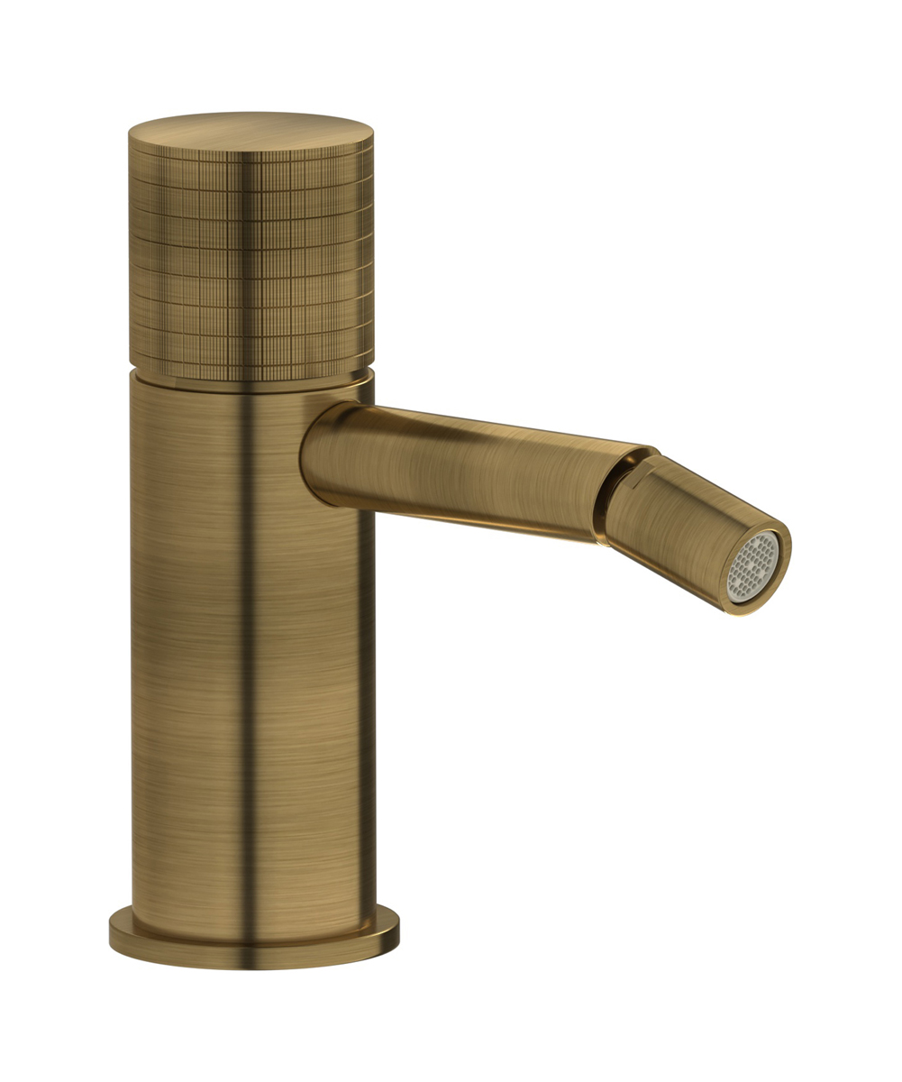 Смеситель для биде на 1 отверстие в комплекте с донным клапаном. WE ARE IB ga220mb Modern Bronze Gatsby