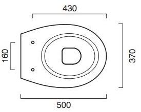 1vpli00 Приставной унитаз напольный Белый CERAMICA CATALANO NEW LIGHT Италия - Вид №2