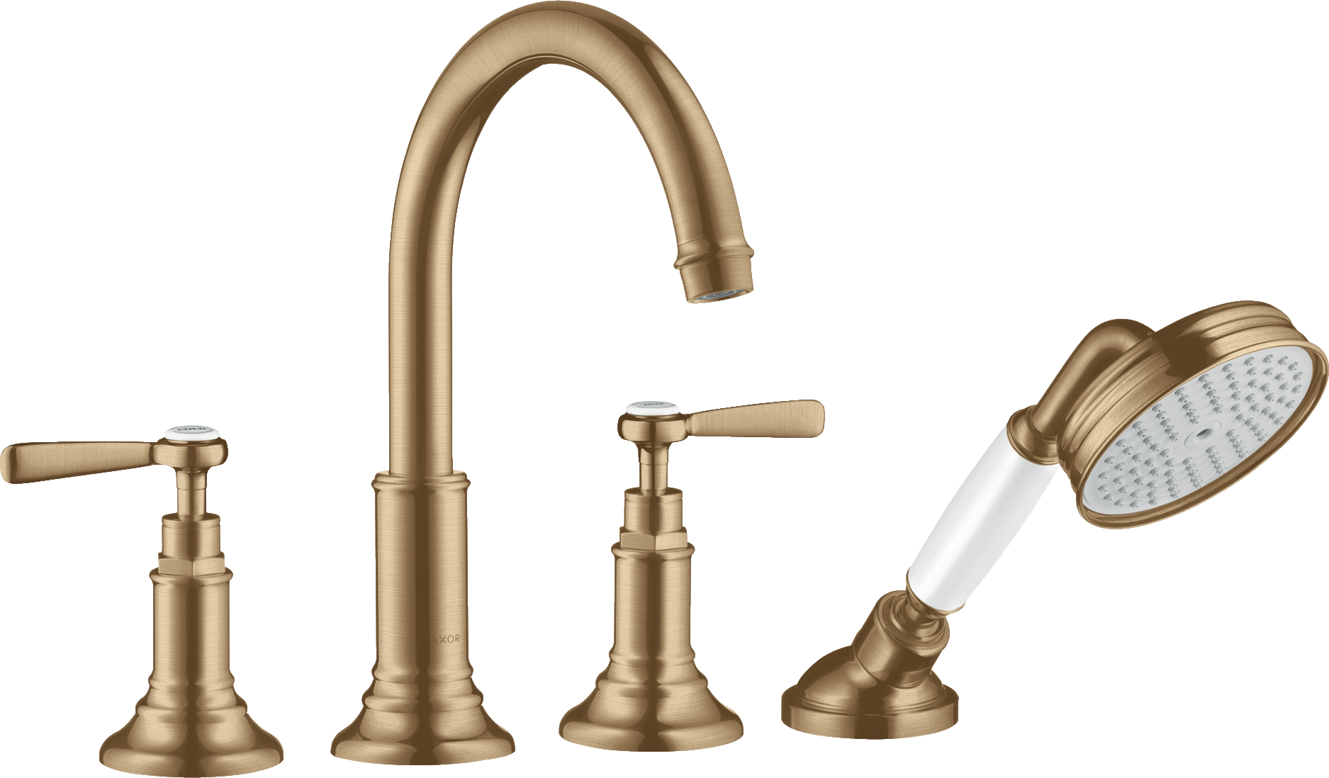 16550140 Смеситель на край ванны на 4 отверстия с рычажными ручками AXOR MONTREUX