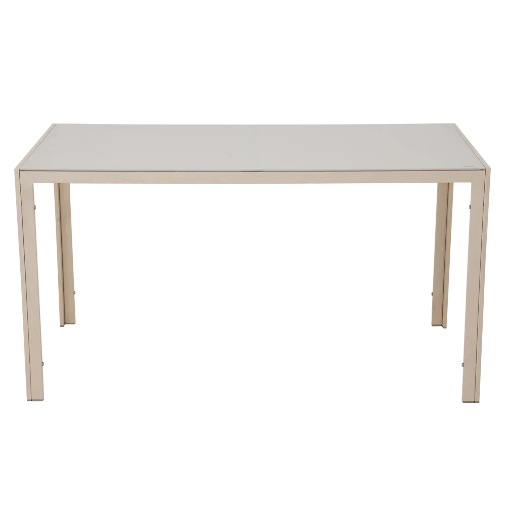 Садовый стол нераздвижной BEGINIA Lazo 140x70 см сталь бежевый STLM-2144321 - Вид №5