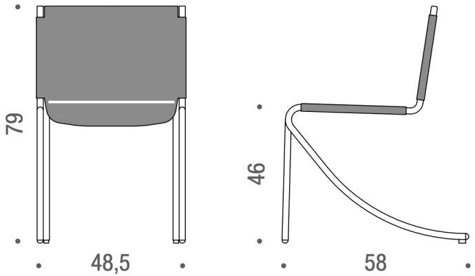 ACERBIS Стул из кожи и металла sun-id-1497523 - Вид №7