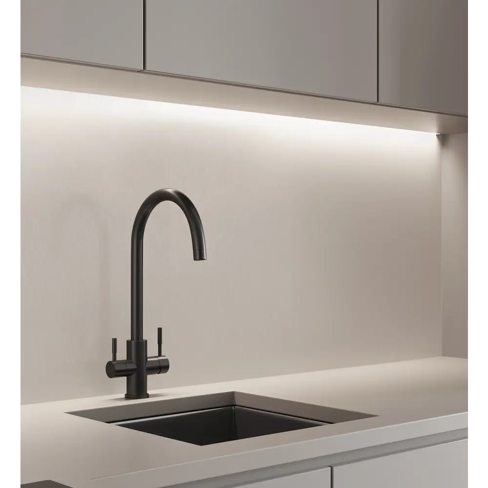 Стеновая панель для кухни Alumoart Metal Graphite 240x0.4x60 см алюминий цвет нержавеющая сталь 89433400 STLM-2189824  - Вид №2