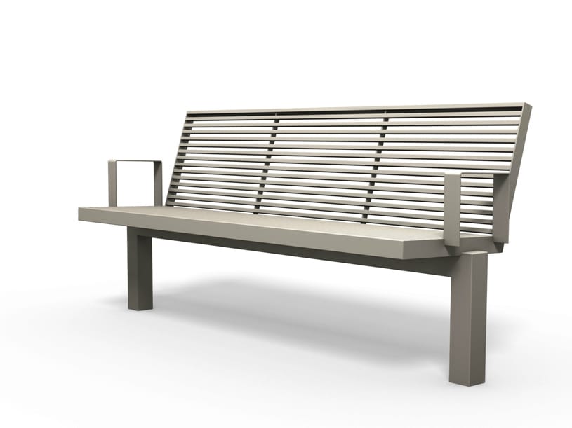 Скамья из нержавеющей стали с подлокотниками BENKERT BANKE Sicorum ARCH-00092450