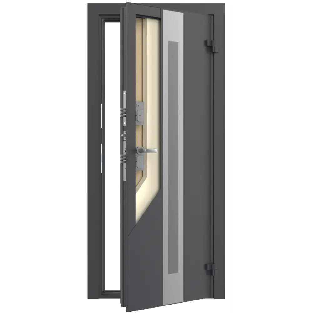 Дверь входная металлическая Термо 88x205 см правая калаб темное дерево DOORHAN STLM-2014759 - Вид №4