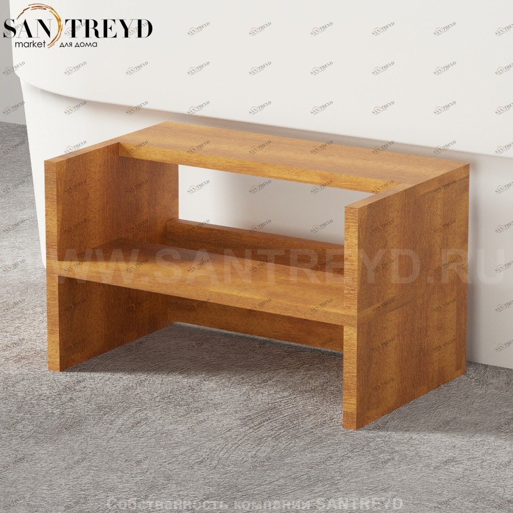 Деревянная лесенка для ванны IMMERSION ироко Agape AVAS1983I