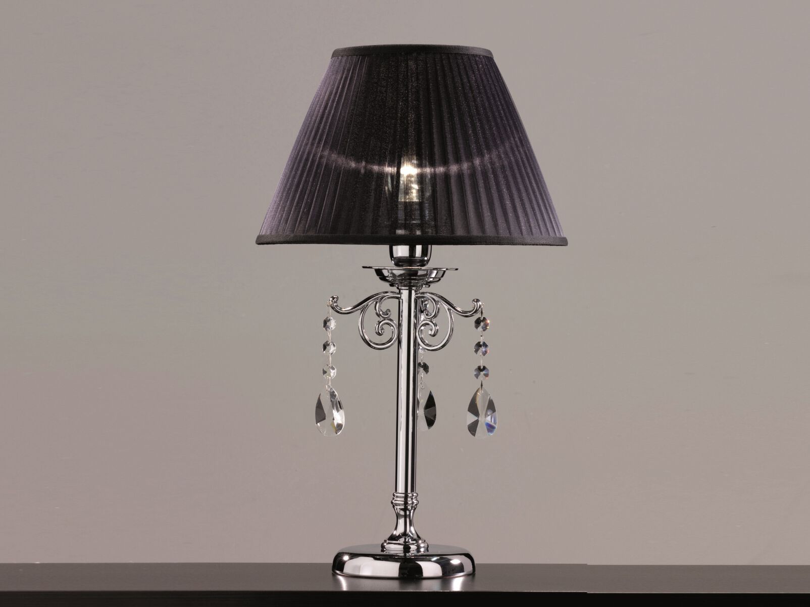 Металлическая светодиодная настольная лампа с кристаллами Cremasco Illuminazione световые работы ARCH-00110047 - Вид №1