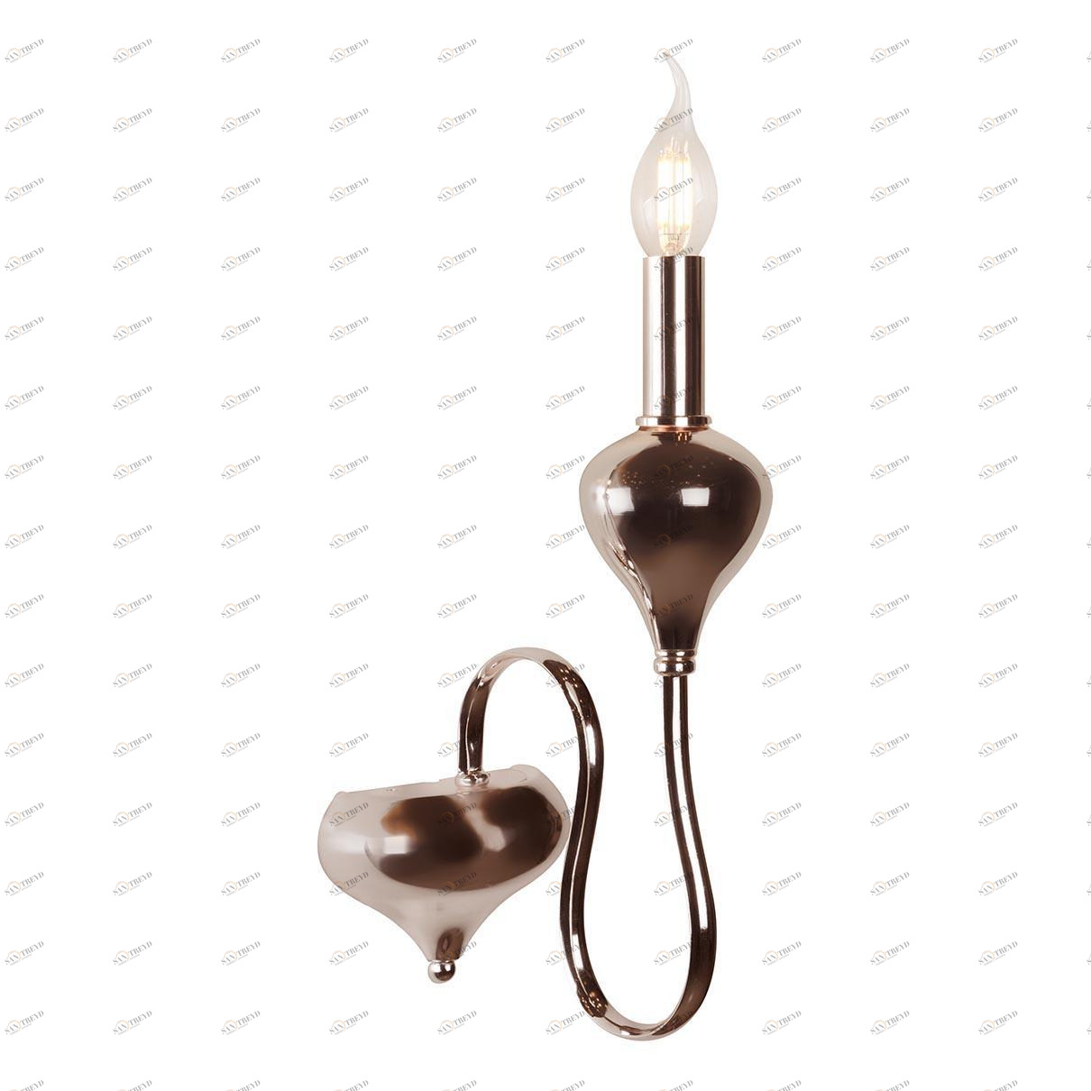 Бра металлическое золотое Lady 88003-1 GD ILAMP СВЕЧА 00-3949113 Золото 