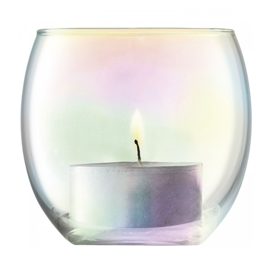 Подсвечник стеклянный перламутровый 4 штуки Pearl LSA INTERNATIONAL  253367 Прозрачный  - Вид №2