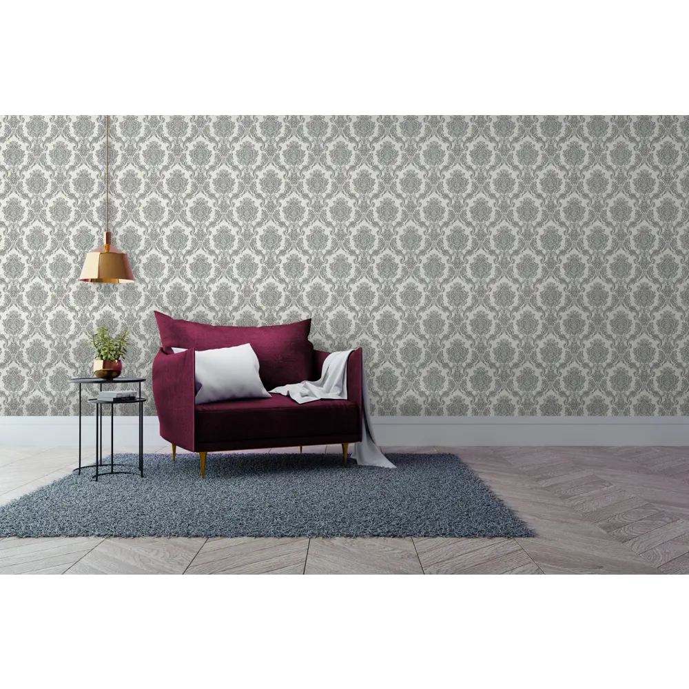 Обои виниловые Vog Collection Берсел серые 1.06 м VV31155-14 Берсель STLM-2053145 - Вид №2