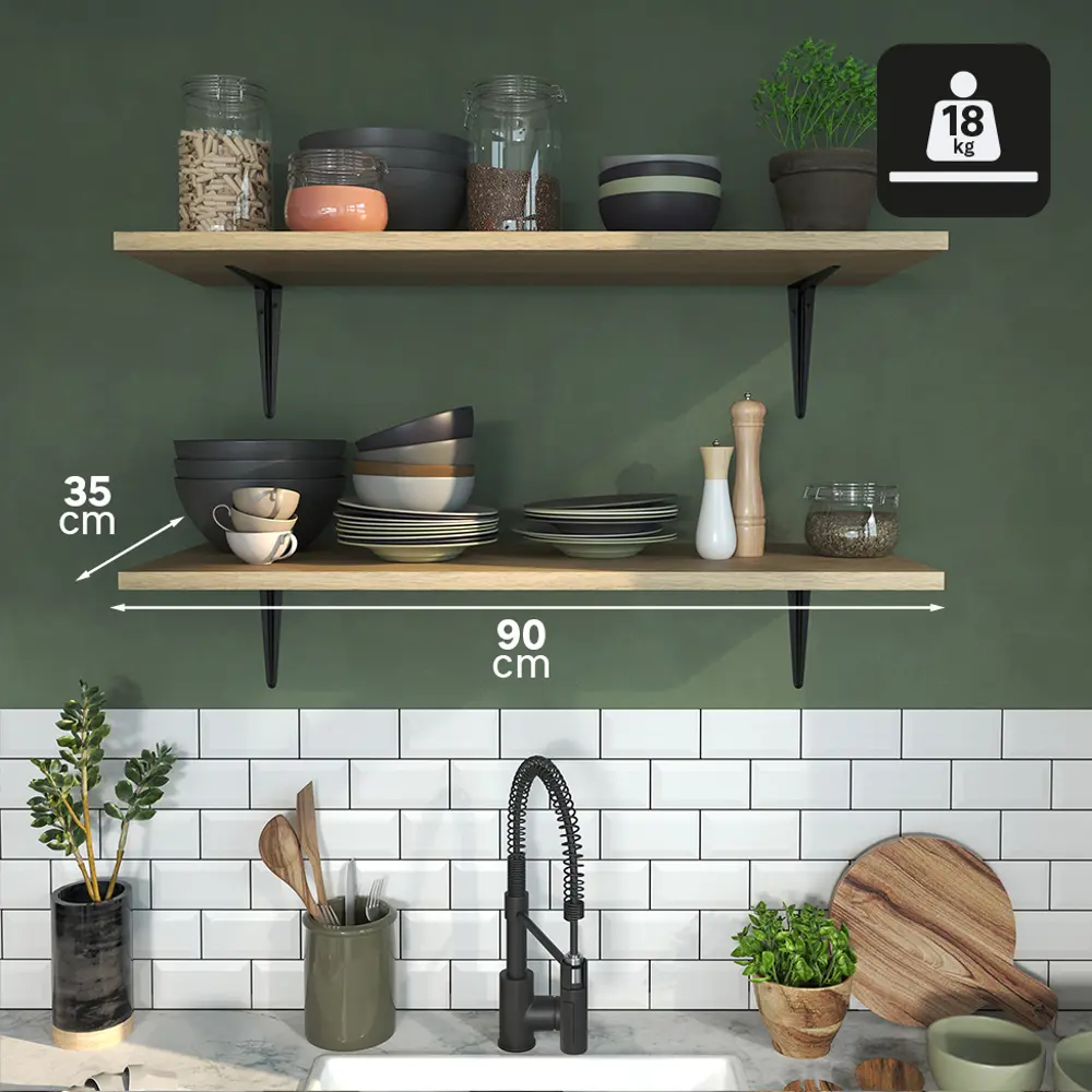 Утилитарный кронштейн Normo 20x25 см нагрузка до 18 кг цвет черный 89438044 STLM-2093594 Santreyd  - Вид №5