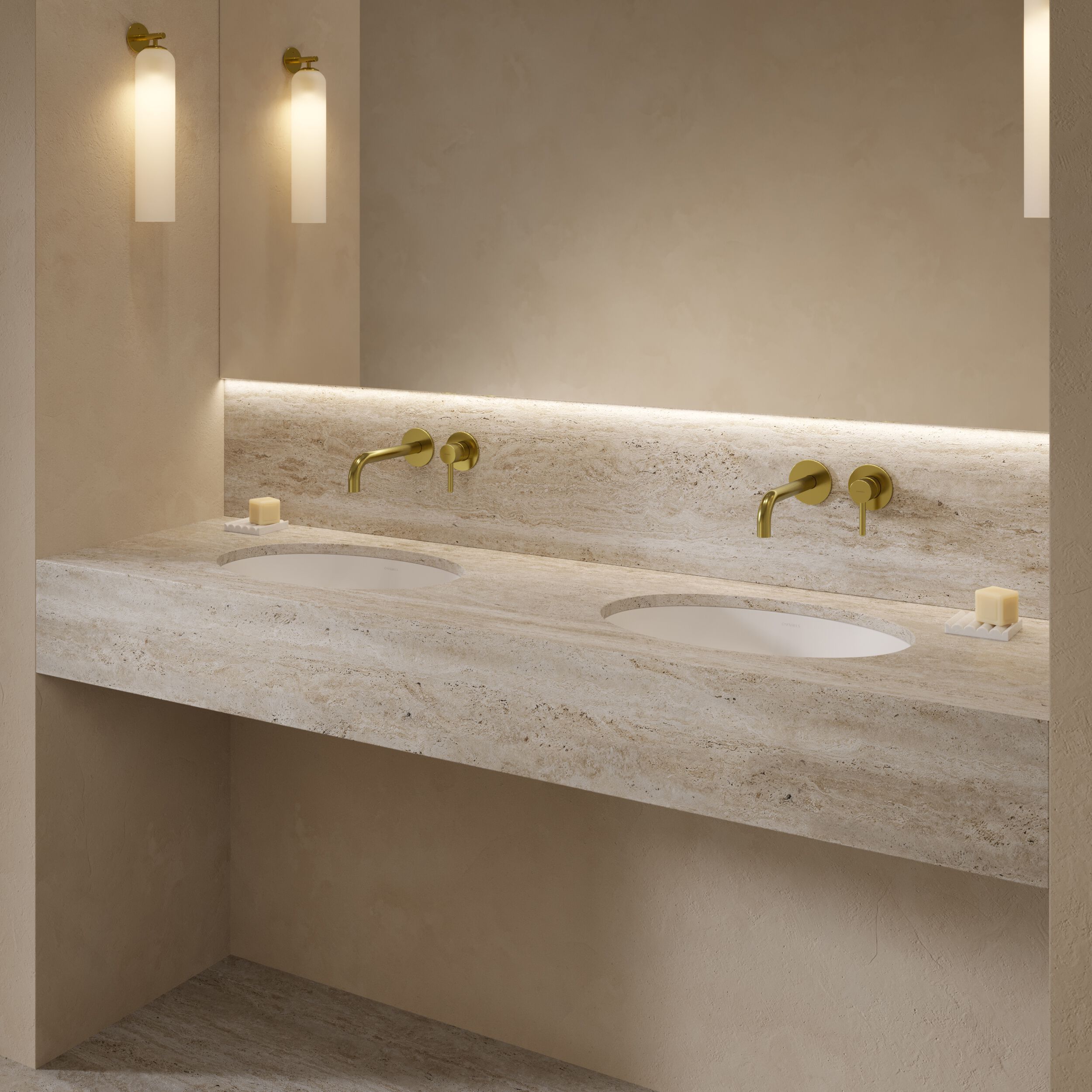 Встраиваемый умывальник из Овального композитного материала OMNIRES SHELL M+ SHELLUP ARCH-00143000 - Вид №29