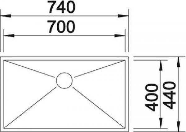 521592 Кухонная мойка Blanco Zerox 700-IF  Blanco Zerox - Вид №4
