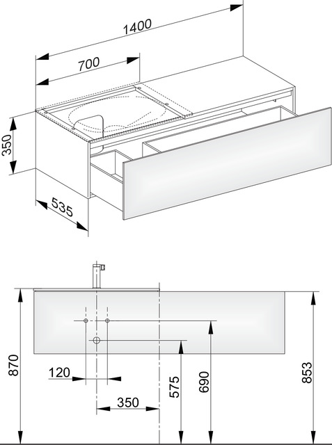 31165370100 Тумба под умывальник KEUCO Edition 11 - Вид №2