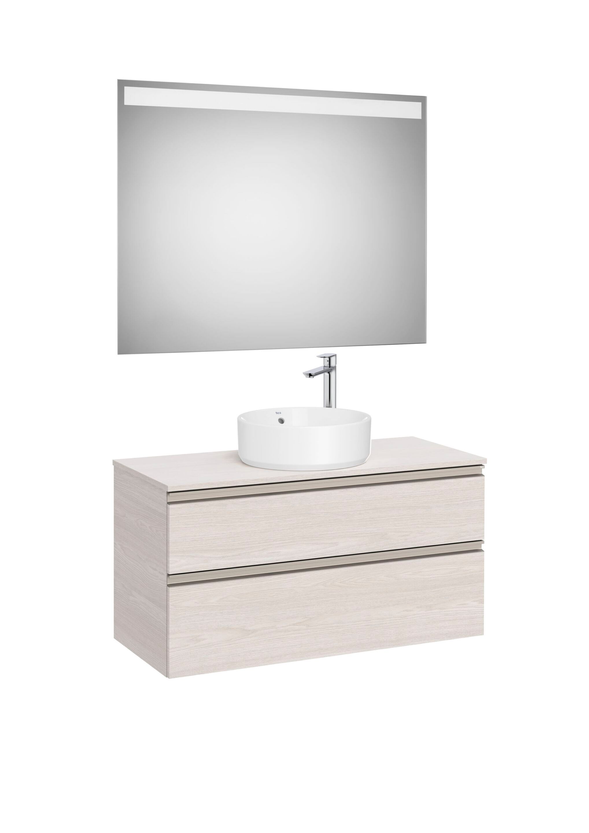 Деревянный шкаф для умывальника с зеркалом и столешницей Roca The Gap ARCH-00120591 - Вид №11