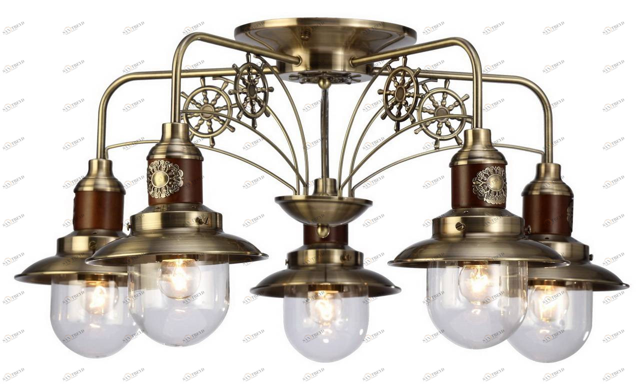Потолочная люстра Arte Lamp Sailor A4524PL-5AB ARTE LAMP ДИЗАЙНЕРСКИЕ, SAILOR 058613 Бронза 