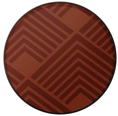 Ethnicraft Круглый поднос из дерева и стекла Urban geometry 20935 - Вид №1