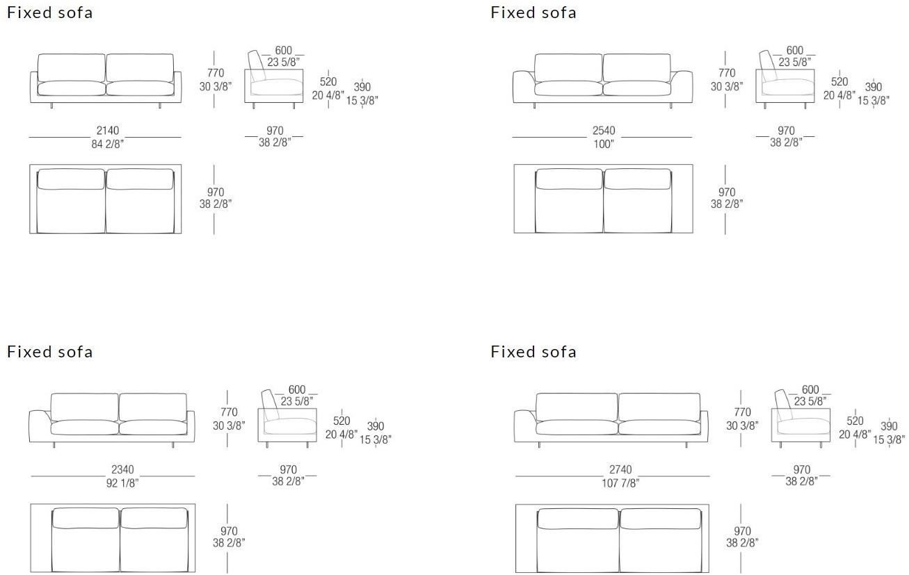MisuraEmme Модульный угловой диван из ткани Misuraemme sun-id-1394480 - Вид №11