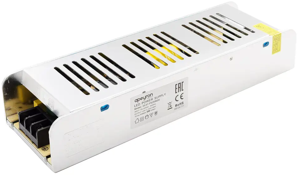 APEYRON Блок питания 250Вт 12В для светодиодного освещения 13576930