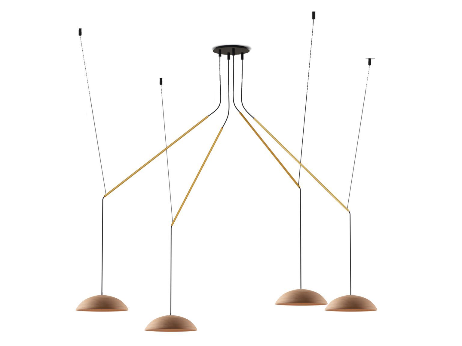 Регулируемая терракотовая подвесная лампа luxcambra Absidiola ARCH-00037865 - Вид №1