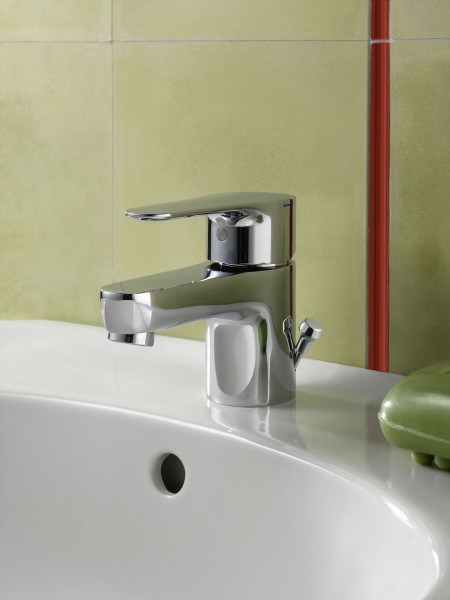 E16027-4D-CP Однорычажный смеситель для раковины с донным клапаном Jacobdelafon JULY Santreyd - Вид №1