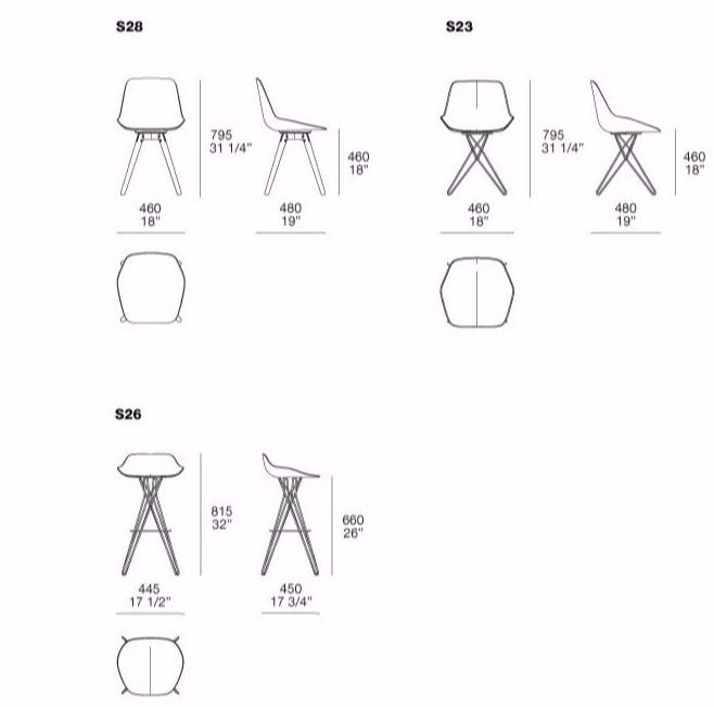 Poliform Высокий табурет на жердочке с подставкой для ног sun-id-1452310 - Вид №2