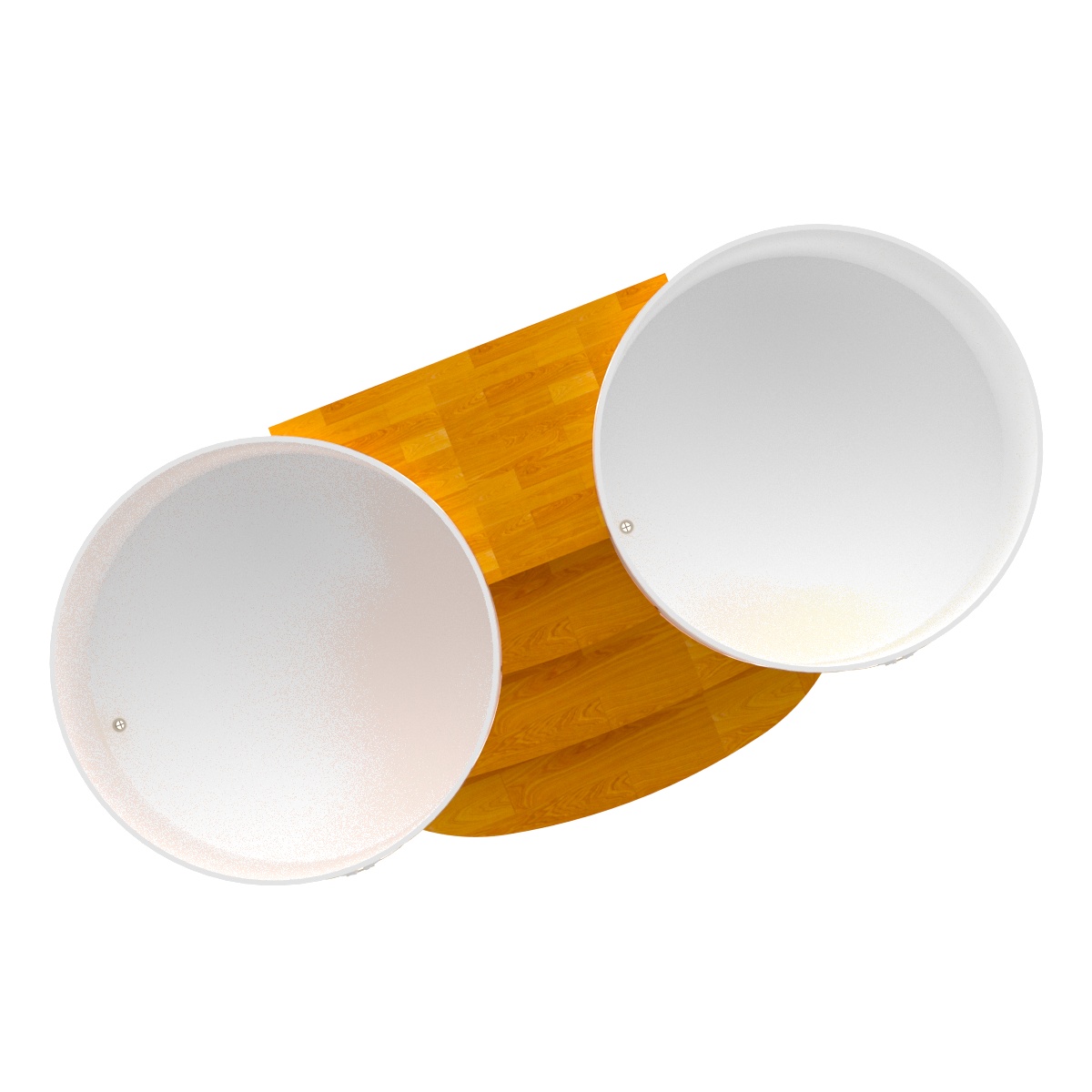 2352 Подиум на 2 купели D 2.0 СЛ натуральный Alyarus  - Вид №2