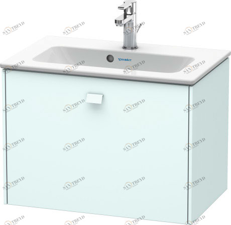BR401000909 Тумбочка подвесная компакт Brioso #BR4010 620 x 389 мм Светло-голубой матовый декор Duravit